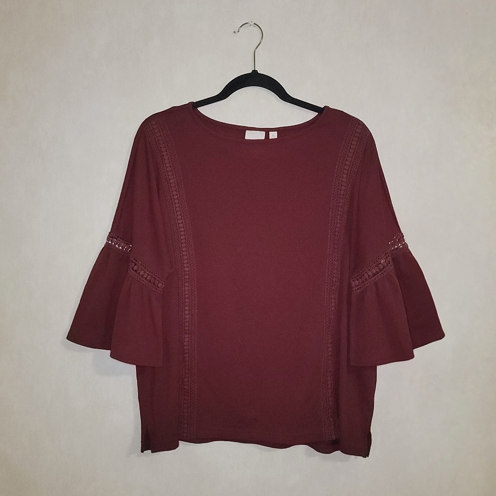 Lauren Conrad Flutter Sleeve Blouse